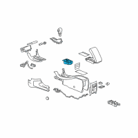 OEM 2008 Chevrolet Malibu Front Cup Holder Diagram - 25965478