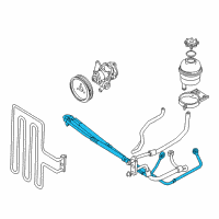 OEM 2002 BMW Z8 Pressure Hose Assembly Diagram - 32-41-6-750-280