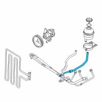 OEM 2001 BMW Z8 Radiator Return Line Diagram - 32-41-6-750-282