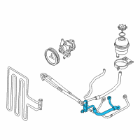 OEM 2001 BMW Z8 Return Pipe Diagram - 32-41-6-750-281