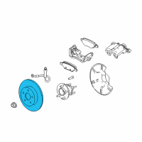 OEM Chevrolet Uplander Rotor Diagram - 88964180