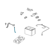 OEM 2007 Lexus GS430 Bolt, Battery Clamp, No.2 Diagram - 74451-30120