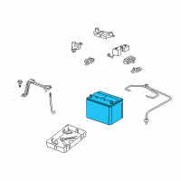 OEM 2010 Lexus GS450h Battery, No.2 Diagram - 28800-31340