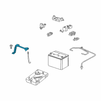 OEM 2007 Lexus GS450h Clamp Sub-Assy, Battery Diagram - 74404-30300