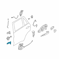 OEM 2017 BMW X6 Hinge, Rear Door, Lower, Left Diagram - 41-00-7-377-549