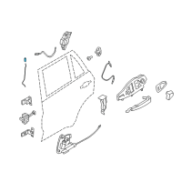 OEM 2017 BMW X5 Operating Rod, Door Rear Left Diagram - 51-22-7-293-617