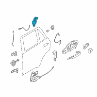 OEM 2019 BMW 750i Rear Right System Lock Diagram - 51-22-7-281-956