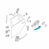 OEM 2014 BMW X5 Door Handle, Painted, Exterior Diagram - 51-21-7-396-310