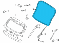 OEM Kia Sorento W/STRIP-Tail Gate Op Diagram - 81761R5000