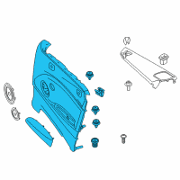 OEM 2016 BMW 228i xDrive Side Trim Panel, Leather, Right Diagram - 51-43-7-311-494