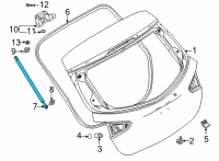 OEM Toyota Yaris Support Strut Diagram - 68960-WB001