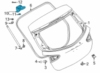 OEM 2020 Toyota Yaris Hinge Diagram - 68820-WB001