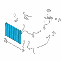 OEM 2013 BMW ActiveHybrid 7 Radiator Diagram - 17-11-8-615-454