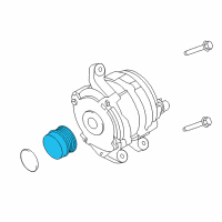 OEM 2014 Ford Escape Pulley Diagram - DJ5Z-10344-A