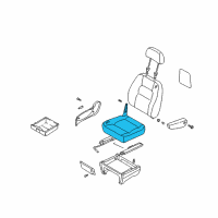 OEM 2003 Kia Sedona Cushion Assembly, RH Diagram - 0K52Y57210A444