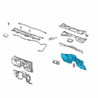 OEM 2016 Cadillac Escalade Dash Panel Diagram - 20939834