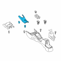 OEM 2019 Toyota Prius C Console Panel Diagram - 58821-52120-C0