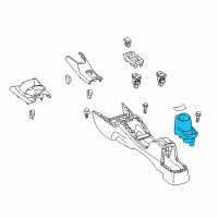 OEM 2016 Toyota Prius C Cup Holder Diagram - 58837-52040-C0