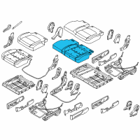 OEM 2017 Ford Explorer Seat Cushion Pad Diagram - FB5Z-7863841-E