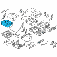 OEM 2019 Ford Explorer Seat Cushion Pad Diagram - FB5Z-78632A22-K