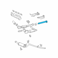 OEM 2008 Lincoln Mark LT Intermed Pipe Diagram - 6L3Z-5A212-GC