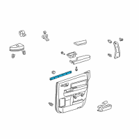 OEM 2009 Toyota Sequoia Belt Weatherstrip Diagram - 68174-0C050