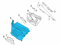 OEM BMW M440i xDrive LATERAL TRIM PANEL, LEFT Diagram - 51-42-7-883-503