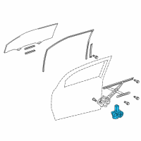 OEM Scion Window Motor Diagram - 85720-21050