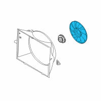 OEM 2006 BMW 760i Cooling Fan Blade Diagram - 17-41-7-504-732