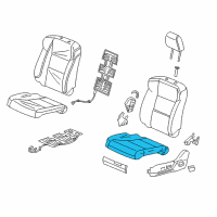 OEM Acura Pad, Left Front Seat Cushion Diagram - 81537-TX4-A01