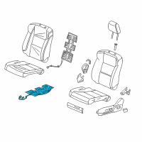 OEM 2017 Acura RDX Heater, Left Front Seat Cushion Diagram - 81534-TX4-A01