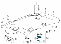 OEM Buick Encore GX Courtesy Lamp Diagram - 42654416