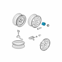 OEM Honda Fit Cap, Aluminum Wheel Center Diagram - 44732-S2G-010