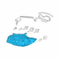 OEM BMW 128i Right Headlight Diagram - 63-11-6-924-668