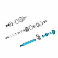 OEM 2017 Buick Cascada Intermed Shaft Diagram - 39112614