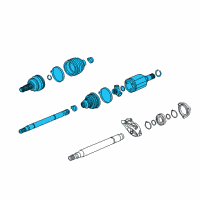 OEM Buick Cascada Axle Assembly Diagram - 13335157