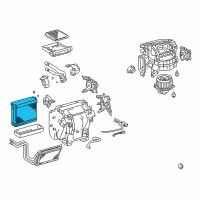 OEM 2005 Lexus GX470 EVAPORATOR Sub-Assembly Diagram - 88501-35160