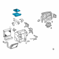 OEM 2003 Lexus GX470 Clean Air Filter Sub-Assembly Diagram - 88508-60010