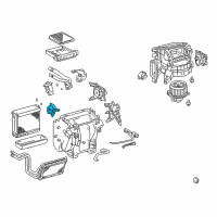 OEM 2003 Lexus GX470 Damper Servo Sub-Assembly (For Blower) Diagram - 87106-35170