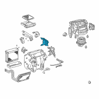 OEM 2005 Lexus GX470 Damper Servo Sub-Assembly (For Mode) Diagram - 87106-35120