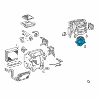 OEM 2005 Lexus GX470 Motor Sub-Assy, Cooling Unit, W/Fan Diagram - 87103-35060