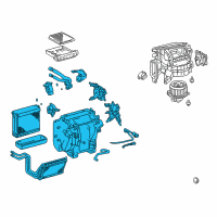 OEM 2008 Lexus GX470 Radiator Assy, Air Conditioner Diagram - 87050-60200