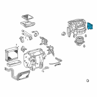 OEM Lexus GX470 Damper Servo Sub Assembly Diagram - 87106-35150