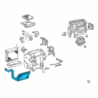 OEM 2007 Toyota 4Runner Heater Core Diagram - 87107-35100