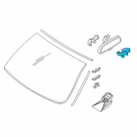 OEM 2014 BMW ActiveHybrid 3 Set Of Covers Mirror Baseplate Diagram - 51-16-9-275-008