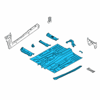 OEM 2022 Ford Transit Connect Front Floor Pan Diagram - DV6Z-1711135-K