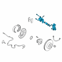 OEM 2012 Nissan Maxima Brake-Rear LH Diagram - 44011-9N00B