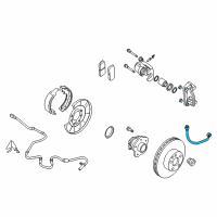 OEM Nissan Maxima Hose Assy-Brake, Rear Diagram - 46210-3TA5B