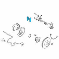 OEM 2019 Nissan Maxima Disc Brake Pad Kit Diagram - D4060-9DJ0A