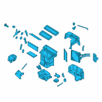 OEM Infiniti QX4 Heating Unit-Front Diagram - 27100-2W60A